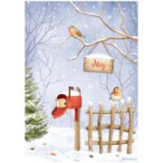 STAMPERIA WINTER DECOUPAGE RICE PAPER A4 - DFSA4798