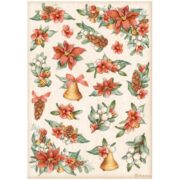 STAMPERIA CHRISTMAS DECOUPAGE RICE PAPER A4 - DFSA4806