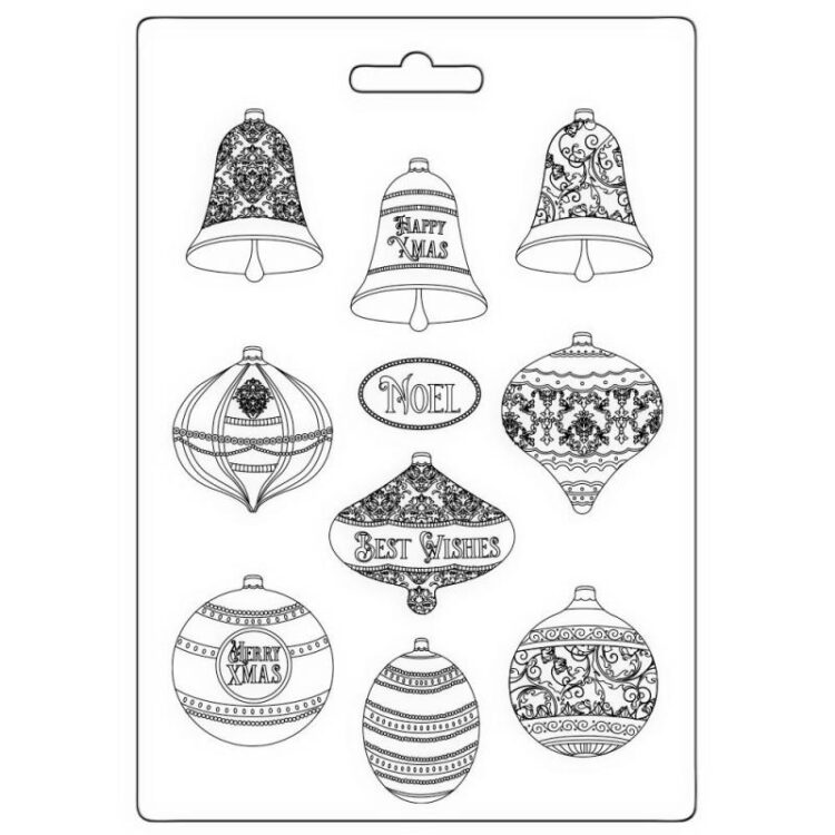 full_K3PTA4564_1 STAMPERIA CHRISTMAS SOFT MOULD A4 - K3PTA4564 - Image 1