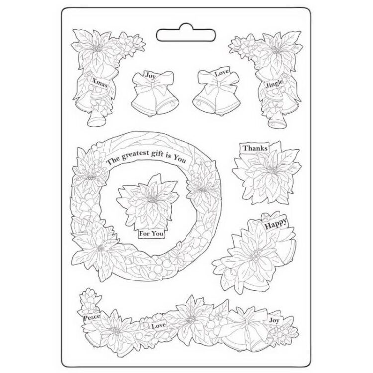 full_K3PTA5654_1 STAMPERIA CHRISTMAS SOFT MOULD A5 - K3PTA5654 - Image 1