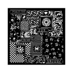 STAMPERIA SUNFLOWER MEDIA STENCIL PATTERN 18X18 CM KSTDQ-84