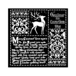STAMPERIA CHRISTMAS MEDIA STENCIL TEMPLATE 18X18 CM KSTDQ-87
