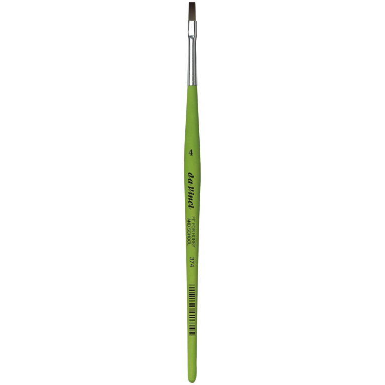 4.jpg DA VINCI BRUSH FIT SYNTHETICS 374 FLAT No. 4 - Image 1