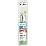 DA VINCI BRUSHES SET OF 3 PIECES FIT SCHOOL 4201