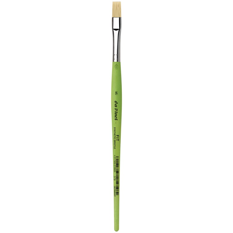 8 DA VINCI BRUSH FIT SYNTHETICS BRISTLE 379 FLAT No. 8 - Image 1