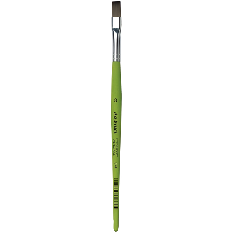 8.jpg DA VINCI BRUSH FIT SYNTHETICS 374 FLAT No8 - Image 1