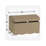 NEWART MDF CHEST 34/25/21CM - SA 412