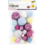 FOLIA POMPOMS FOR DECORATION 30 PCS UNICORN