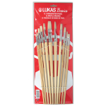 LUKAS FLAT OIL BRUSH SET 12 PCS - 5403 0055