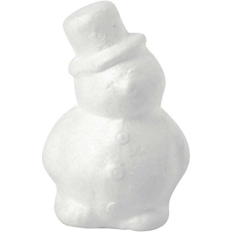 CREATIV STYROFOAM SNOWMAN 17CM - 54338 - Image 1