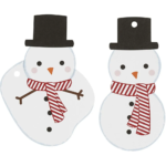 CREATIV CHRISTMAS TAGS 10PCS. SNOWMAN - 51016