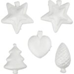 CREATIV STYROFOAM CHRISTMAS FIGURINES 7-8CM 5PCS. - 54342