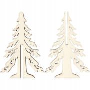 CREATIV WOODEN FIGURINE TREE 12.5/8.5CM - 56168