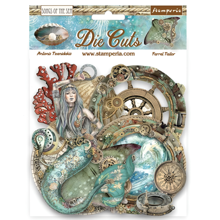 STAMPERIA SONGS OF THE SEA DIE CUTS DFLDC84 - Image 1