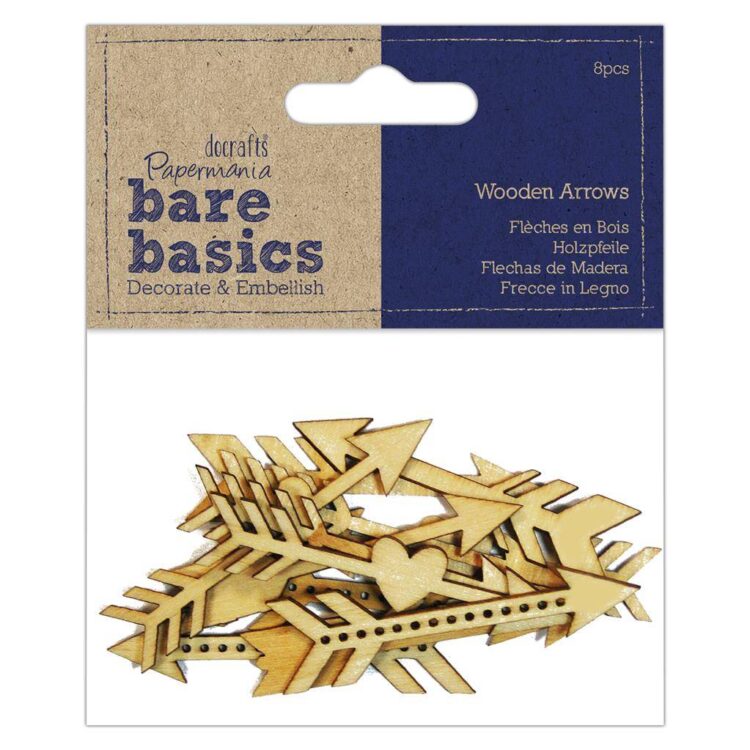 PMA 174729 DOCRAFTS WOODEN FIGURINES FOR DECORATION 8PCS. ARROWS PMA 174729 - Image 1