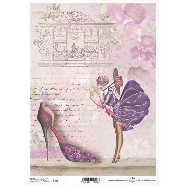 R701L ITD COLLECTION DECOUPAGE RICE PAPER A3 - R701L - Image 1