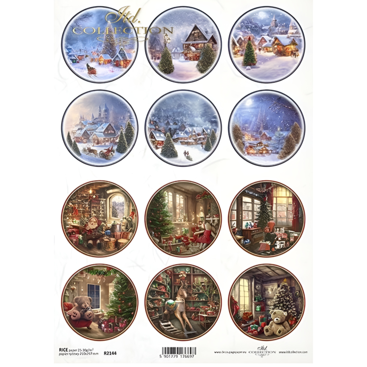 ITD COLLECTION DECOUPAGE RICE PAPER A4 - R2144 - Image 1