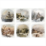 ITD COLLECTION MINI RICE PAPER C-CT 6PCS 14.8X14.8CM - RSM089