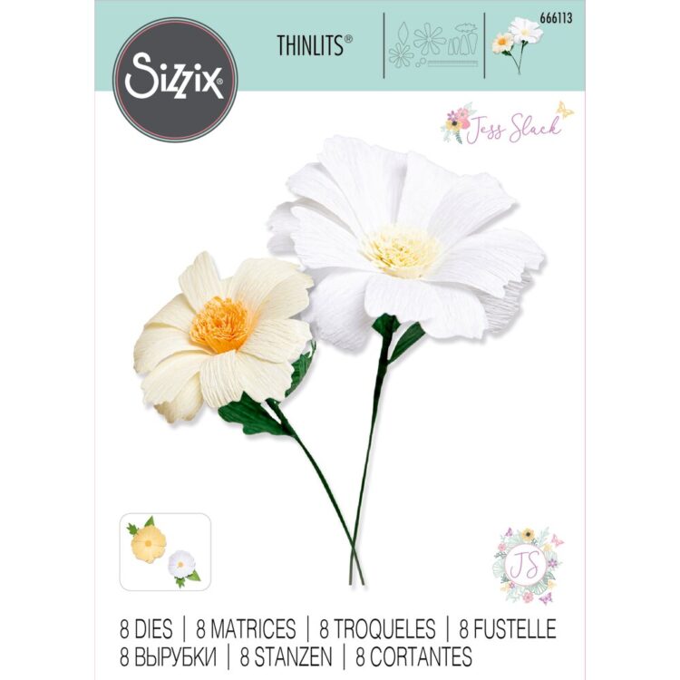 SIZZIX THINLITS CUT DIES - DAISY FLOWER MIX - Image 1