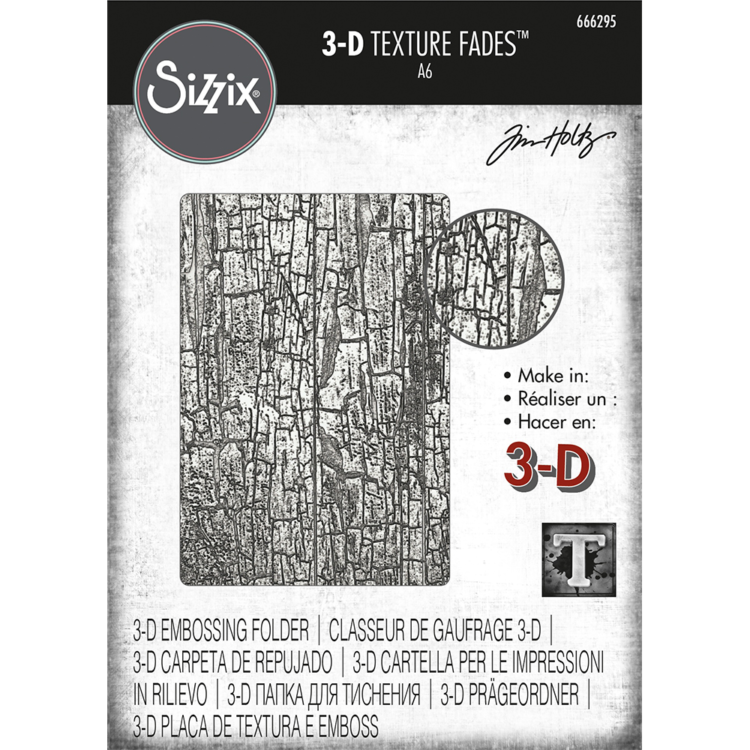SIZZIX RELIEF FOLDERS 3D - CRACKED - Image 1