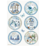 STAMPERIA BLUE LAND DECOUPAGE RICE PAPER A4 - DFSA4788