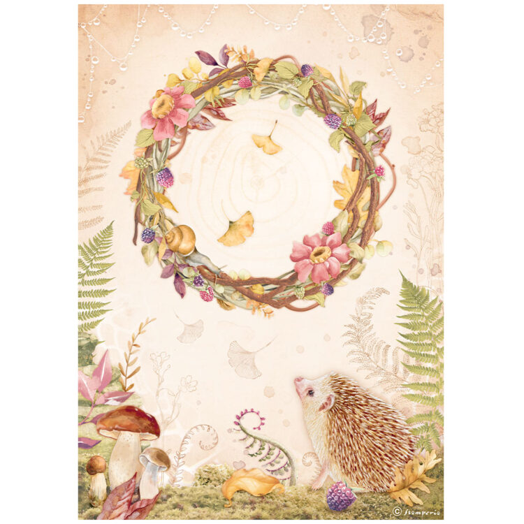 STAMPERIA WOODLAND DECOUPAGE PAPER 6PCS. A4 DFSA4XWL - Image 4