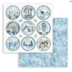 STAMPERIA BLUE LAND DESIGNER CARDBOARD 30.5/30.5 CM - SBB940