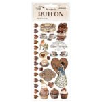 STAMPERIA COFFEE AND CHOCOLATE RUB ON 10,16/21,6CM - DFLRB57