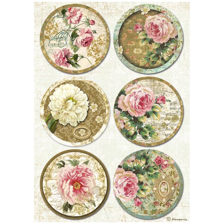 DFSA4828_1 STAMPERIA PRECIOUS DECOUPAGE PAPER A4 - DFSA4828 - Image 1