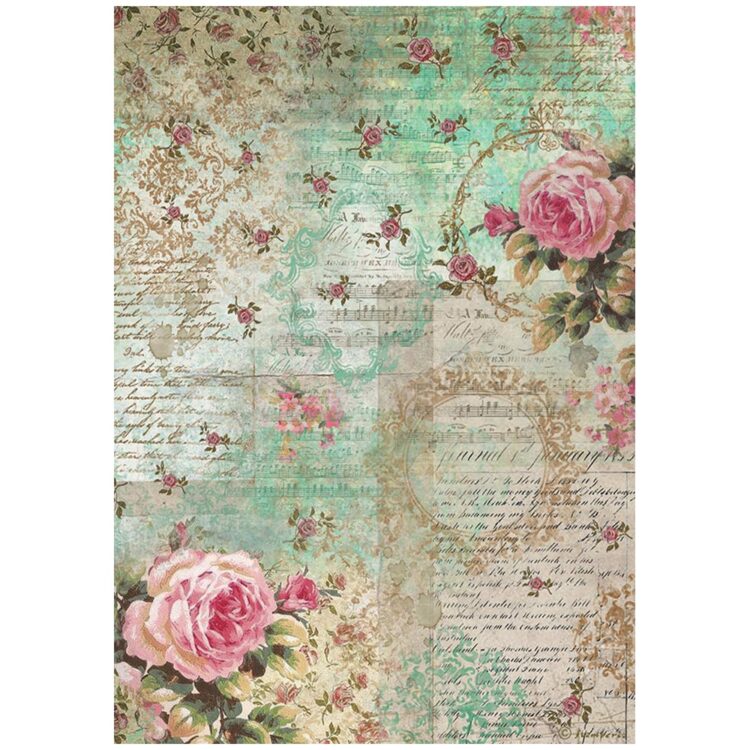DFSA4829_1 STAMPERIA PRECIOUS DECOUPAGE PAPER A4 - DFSA4829 - Image 1
