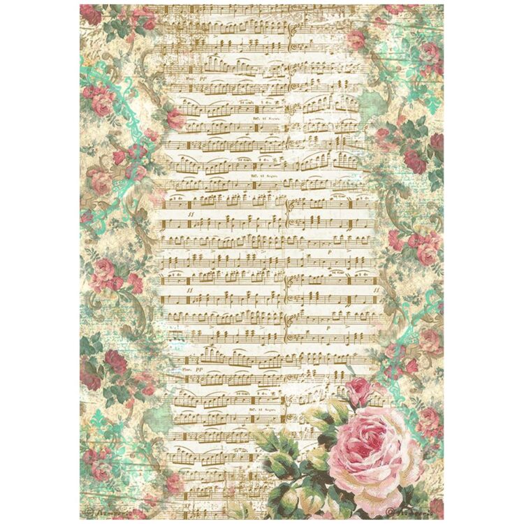 STAMPERIA PRECIOUS DECOUPAGE PAPER A4 - DFSA4830 - Image 1