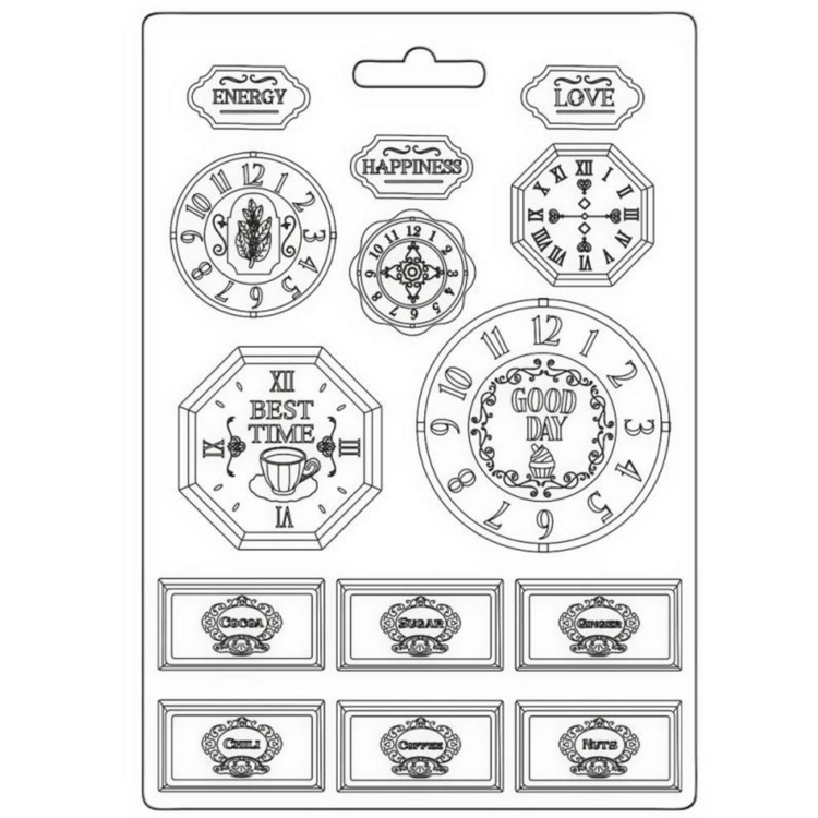 STAMPERIA COFFEE AND CHOCOLATE SOFT MOULD A4 - K3PTA4570 - Image 1