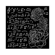 STAMPERIA PRECIOUS MEDIA STENCIL PATTERN 18X18 CM KSTDQ-95