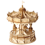 ROBOTIME 3D WOODEN PUZZLE MERRY-GO-ROUND 174 PIECES TG404