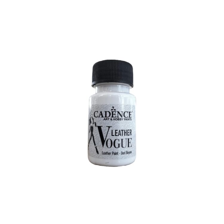 CADENCE ACRYLIC LEATHER PAINT VOGUE 50ML. - WHITE LV-01 - Image 1