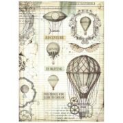 STAMPERIA VOYAGES FANTASTIQUE DECOUPAGE PAPER A4 - DFSA4837