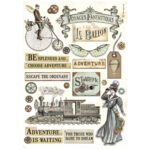STAMPERIA VOYAGES FANTASTIQUES BLOCK 30.5/30.5CM - SBBL147