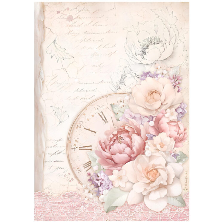 DFSA4831 (1) STAMPERIA ROMANCE FOREVER DECOUPAGE PAPER A4 - DFSA4831 - Image 1