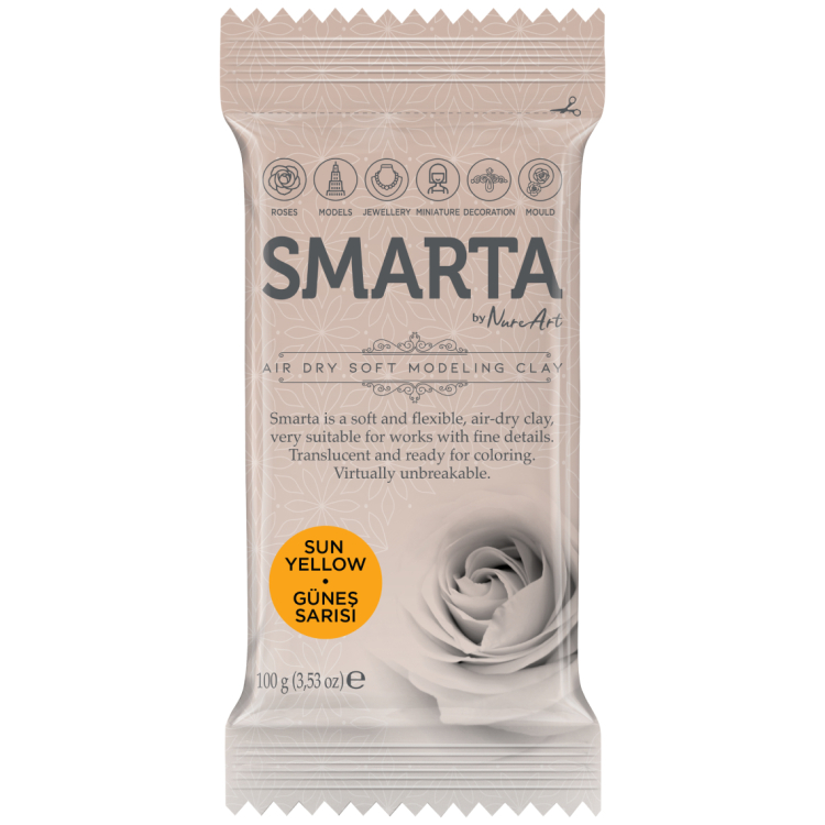 SMARTA SELF-DRYING CLAY 100 G - SUN YELLOW 18 - Image 1