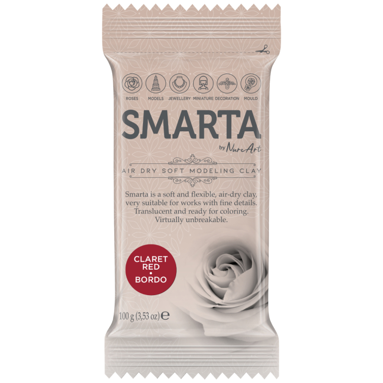 SMARTA SELF-DRYING CLAY 100 G - BORDO 17 - Image 1