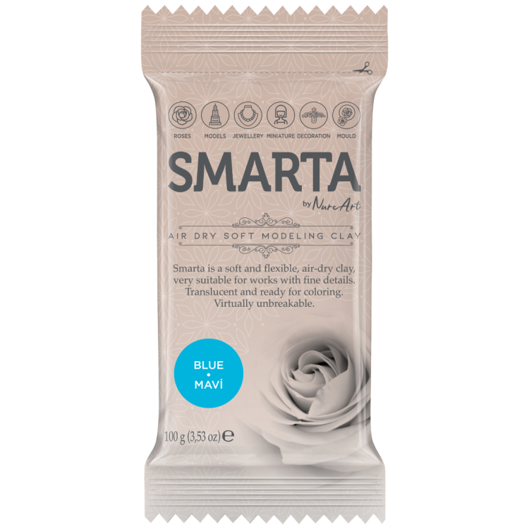 100gr 612945 SMARTA SELF-DRYING CLAY 100 G - BLUE 12 - Image 1