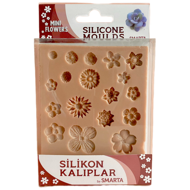 1013010 SMARTA SILICONE MOLDS - MINI FLOWERS SK1013010 - Image 1