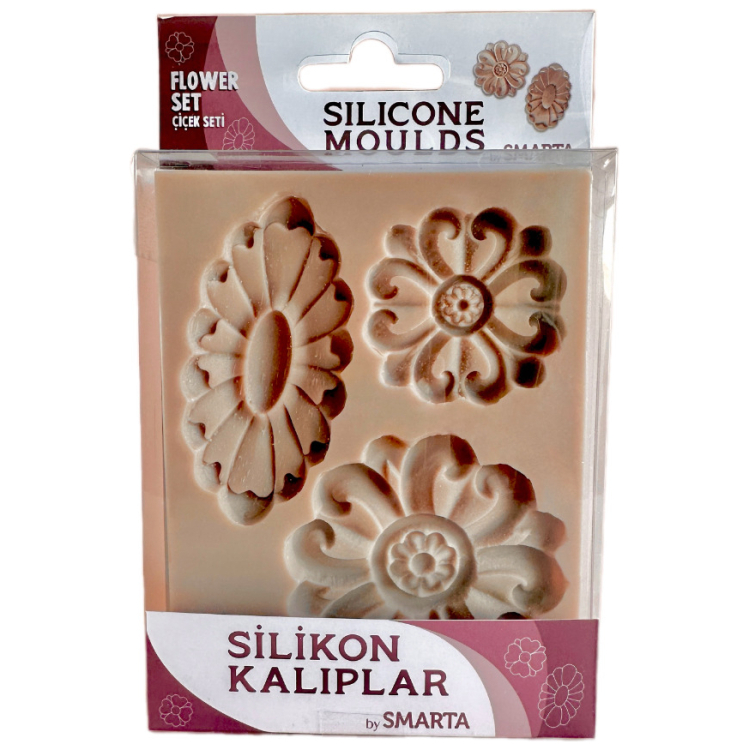 1013040 SMARTA SILICONE MOLDS - FLOWER SET SK1013040 - Image 1
