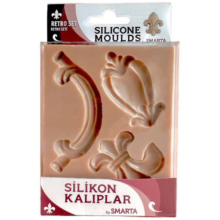 1013061 SMARTA SILICONE MOLDS - RETRO SET SK1013061 - Image 1