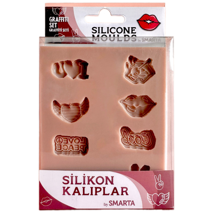 1013066 SMARTA SILICONE MOLDS - GRAFFITI SET SK1013066 - Image 1