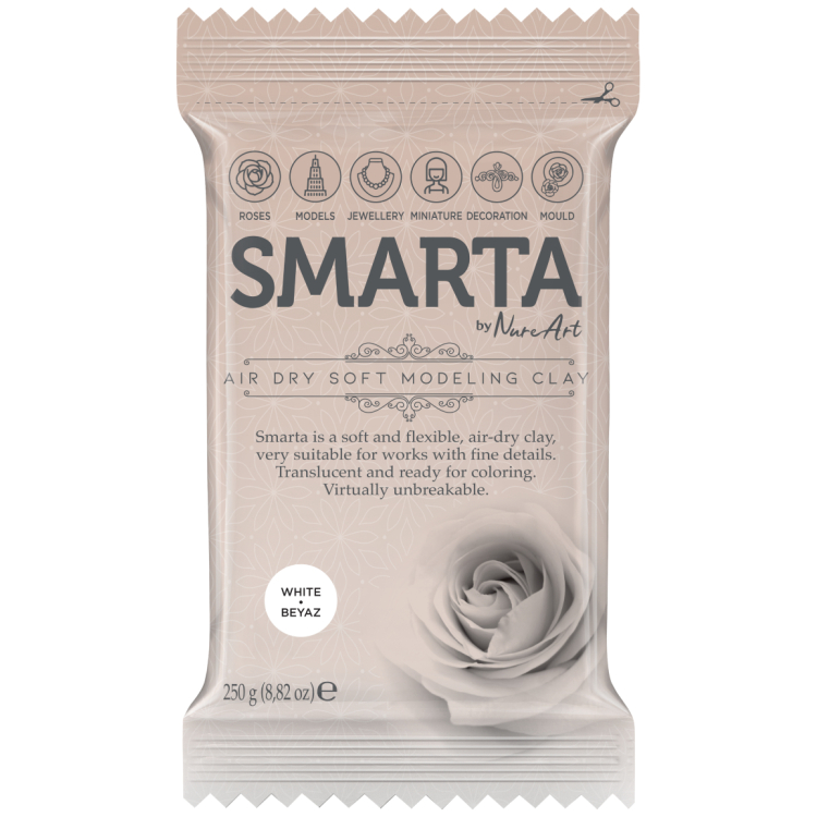 250gr 612932 SMARTA SELF-DRYING CLAY 250 G - WHITE 16 - Image 1
