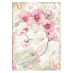 STAMPERIA ORCHIDS AND CATS DECOUPAGE PAPER A4 - DFSA4847