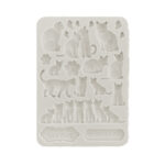 STAMPERIA ORCHIDS AND CATS SILICONE MOLD KACMA523