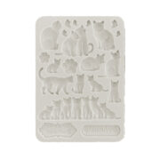 STAMPERIA ORCHIDS AND CATS SILICONE MOLD KACMA523