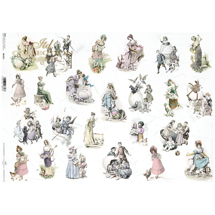 571187 ITD COLLECTION DECOUPAGE RICE PAPER A3 - R0187L - Image 1
